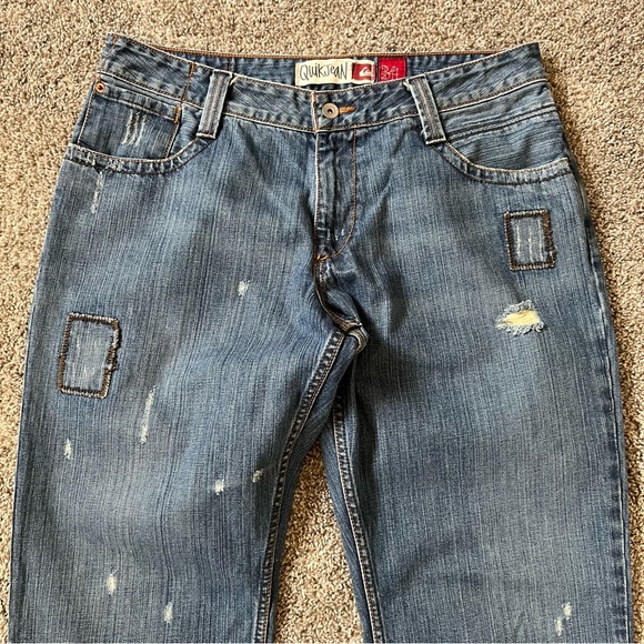 Y2K Quiksilver Relax Baggy Fit Jeans Men’s Size 34x32 - Picture 2 of 13